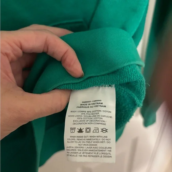 Nike Women's Green Hoodie - Picture 3 of 4